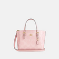 Coach Mollie Tote Bag 25 In Signature Canvas Pink