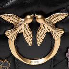 Pinko Love Bag Puff Versify Pins – black