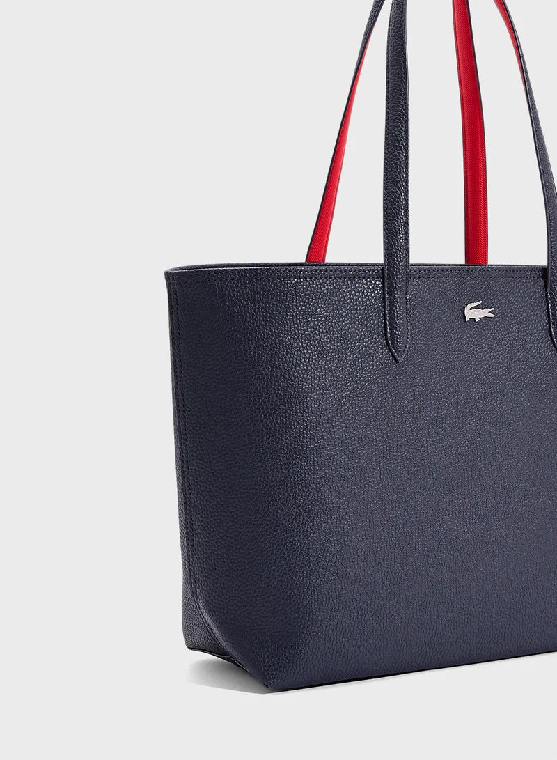 Lacoste Anna Reversible Tote With Pouch