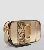 The Marc Jacobs Snapshot Cross-Body Bag Patchwork Metallic Gold