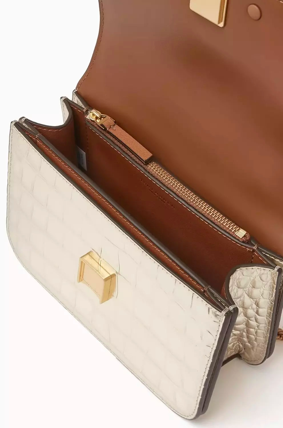 Tory Burch Small Eleanor Bag in Croc-embossed Leather
