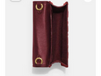 Coach Women's Burgundy and Gold Wallet-purses
