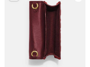 Coach Women's Burgundy and Gold Wallet-purses