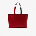 ‏Lacoste Anna Reversible Tote   With Pouch Black / Red