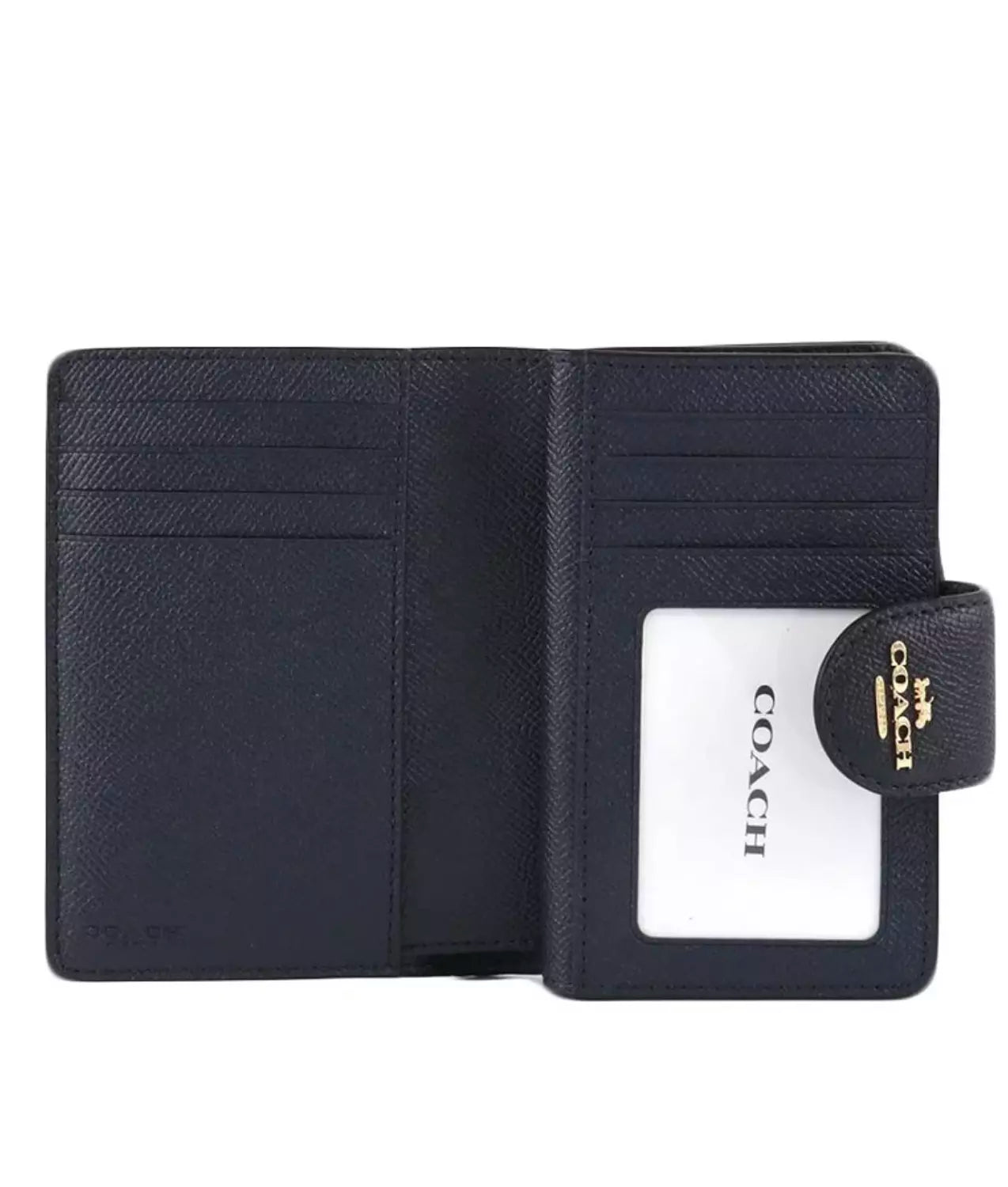 Coach Medium Corner Zip Wallet - Navy