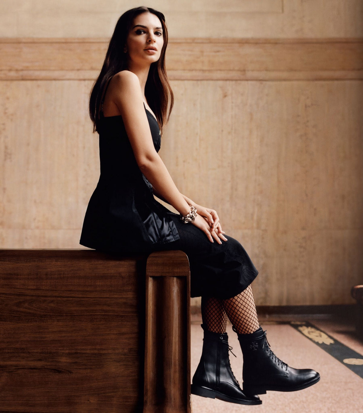 Tory Burch Double T Combat Boot
