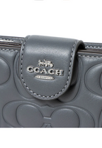 Coach Medium Corner Zip Wallet With Signature Leather