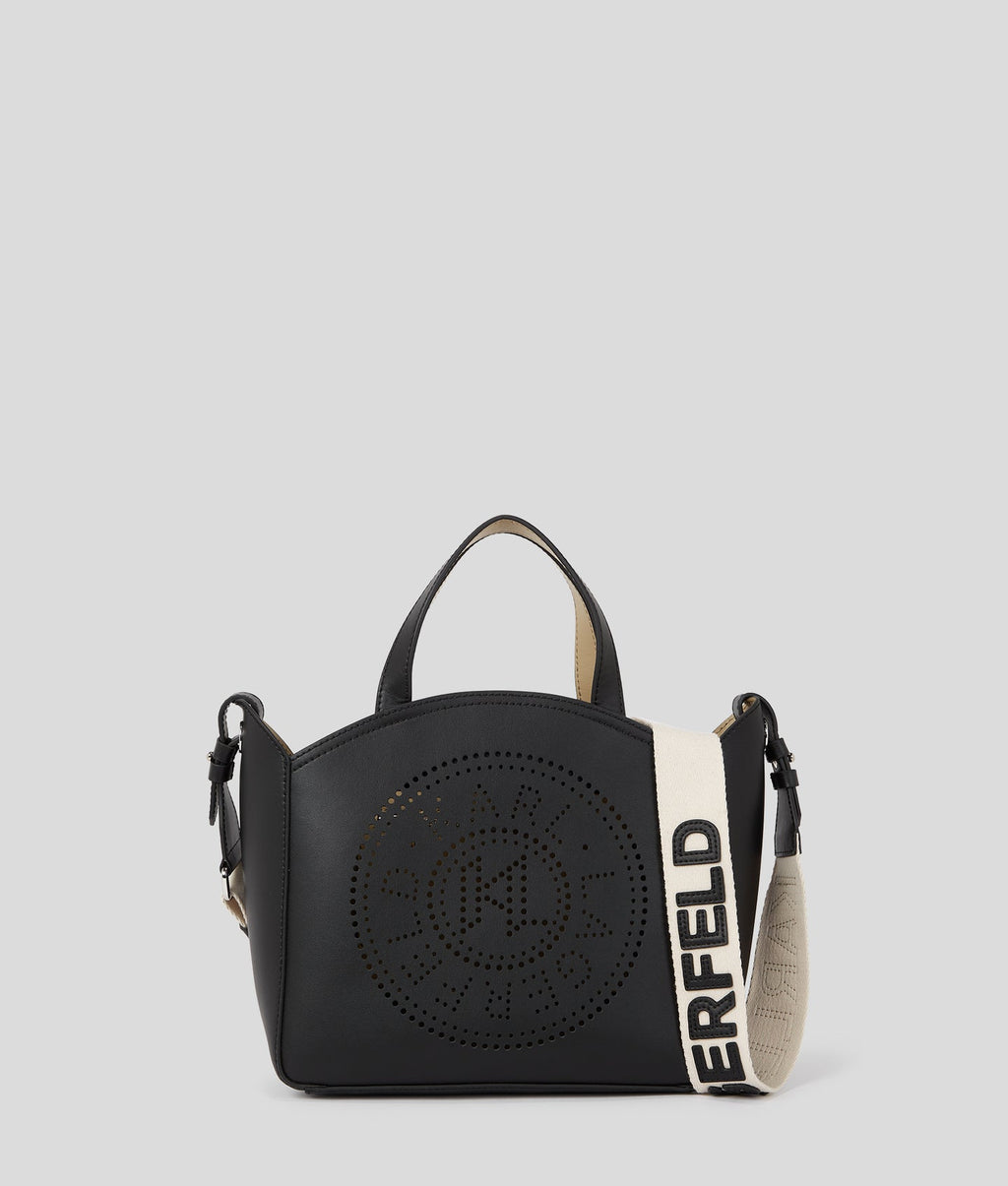 Karl Lagerfeld K/Circle Perforated Small Tote Bag