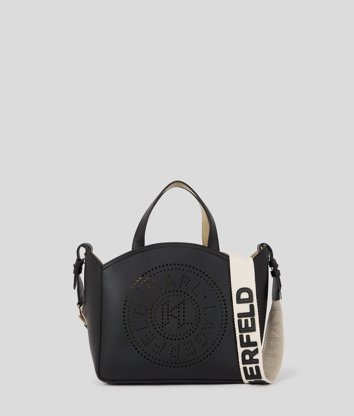 Karl Lagerfeld K/Circle Perforated Small Tote Bag