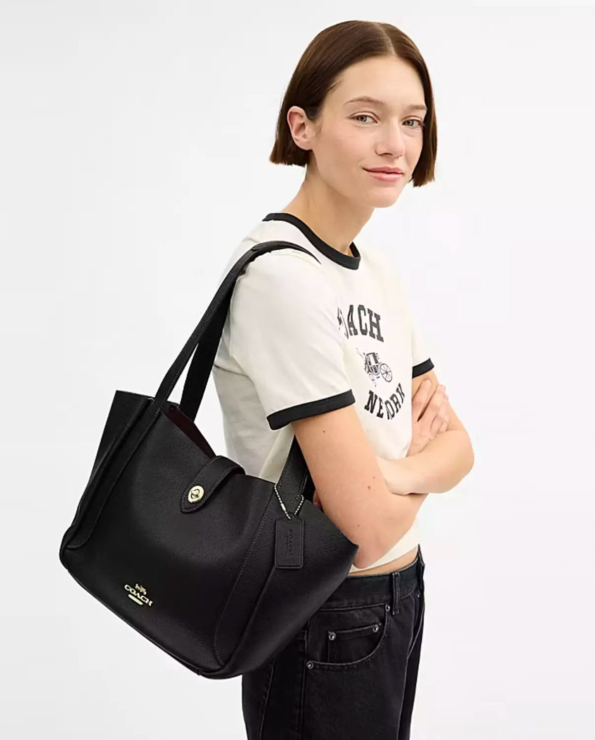 Coach Hadley Turnlock Tote Bag