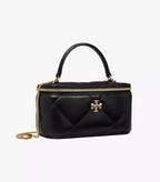 Tory burch Kira Charm Diamond Quilt Vanity Case