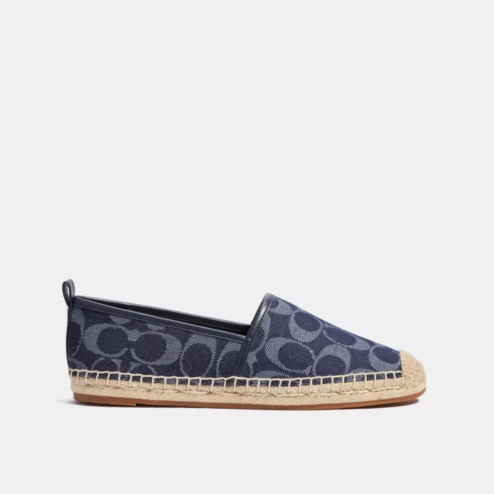 Coach Codi Espadrille In Signature Denim