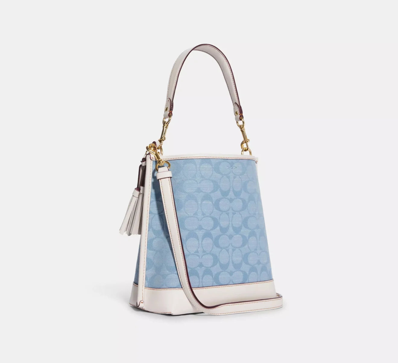 Coach Mollie Bucket Bag 22 In Signature Chambray