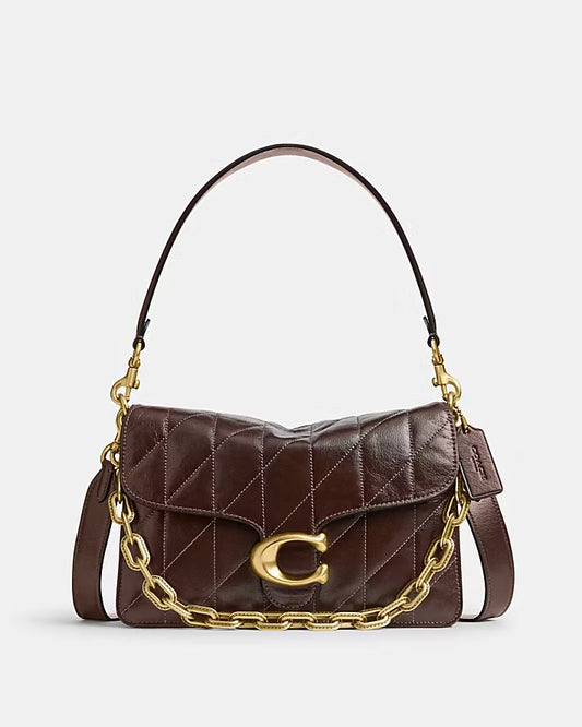Coach Chain Tabby Shoulder Bag With Quilting