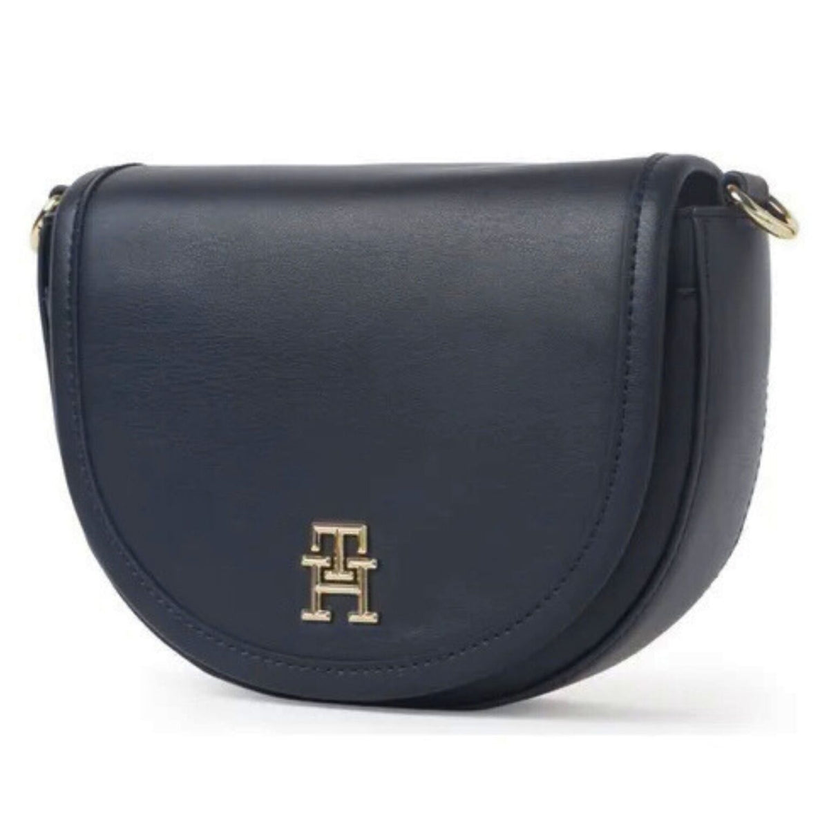 Tommy Hilfiger Navy Blue Crossbody Bag with Gold Logo