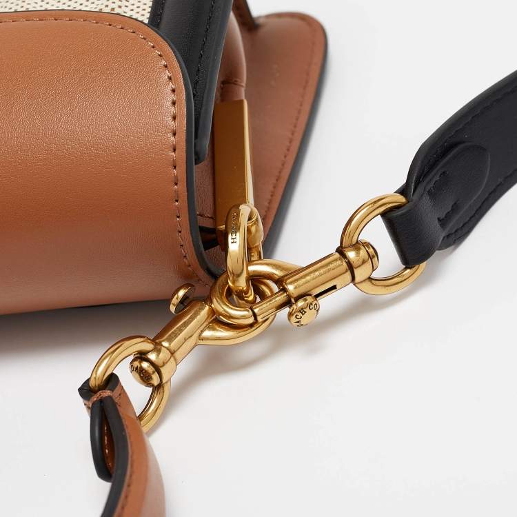 Coach Tri Color Signature Canvas and Leather Tabby 26 Shoulder Bag