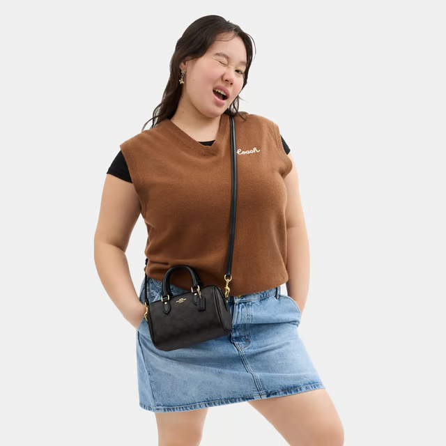 Coach Mini Rowan Crossbody in Signature Canvas