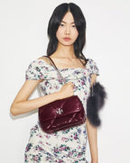 Tory Burch Small Kira Diamond Quilt Distressed Shoulder Bag