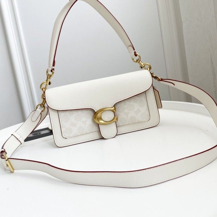 Coach Coated Canvas Signature Tabby Shoulder Bag 26