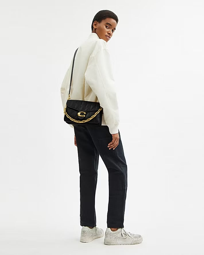 Coach Chain Tabby Shoulder Bag With Quilting