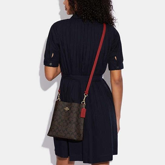 Coach Mollie Bucket Bag 22 In Signature Canvas