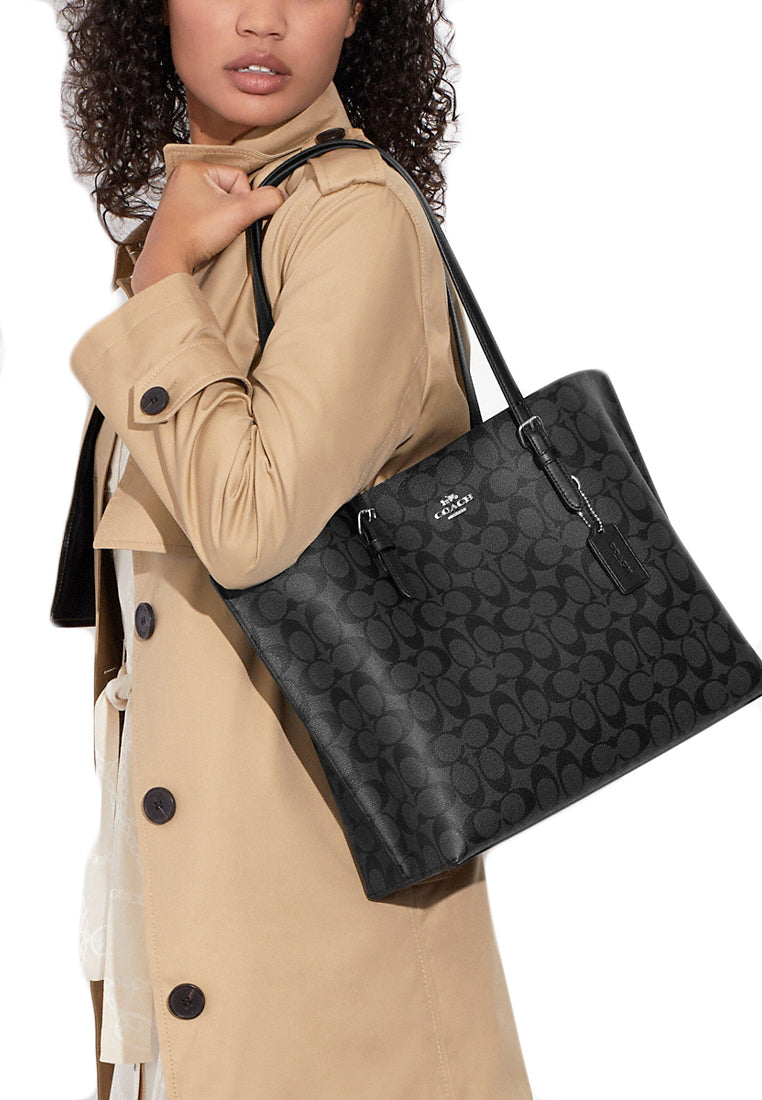 Coach Mollie Tote In Signature Canvas