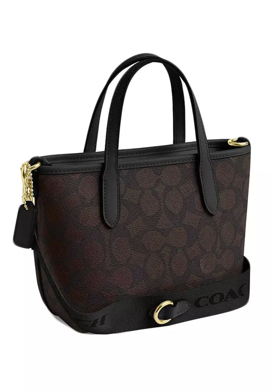 Coach City Mini Tote Bag In Signature Canvas