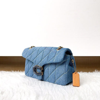 Coach Quilted Tabby Shoulder Bag Denim