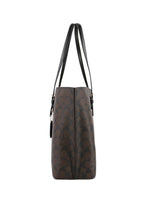 Coach Mollie Tote In Signature Canvas - Dark Brown