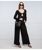 Pinko Leather bucket bag LOVE BUCKET WAVE LOGO CL