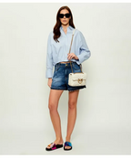 Pinko Leather shoulder bag Love Puff Mini