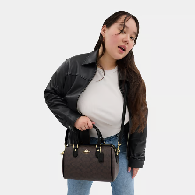 Coach Rowan Satchel in Signature Canvas