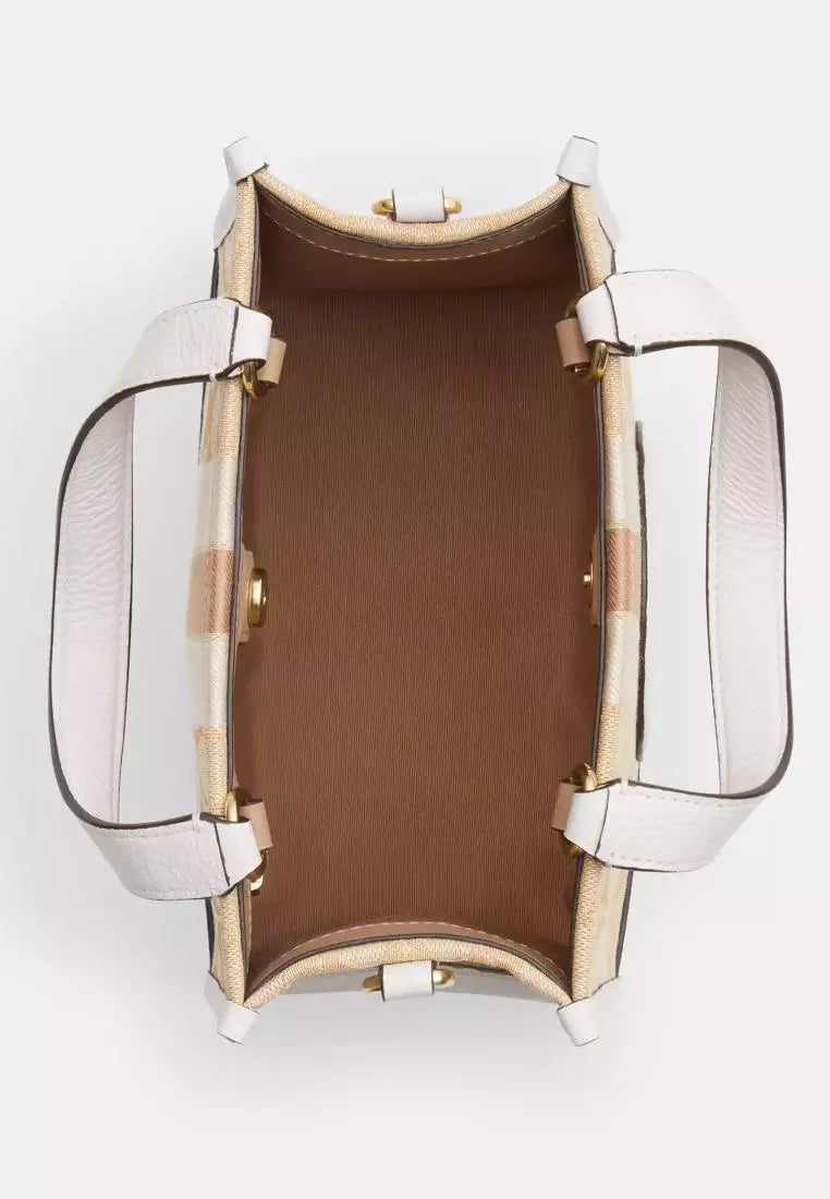 Coach Dempsey Tote 22 In Signature Jacquard