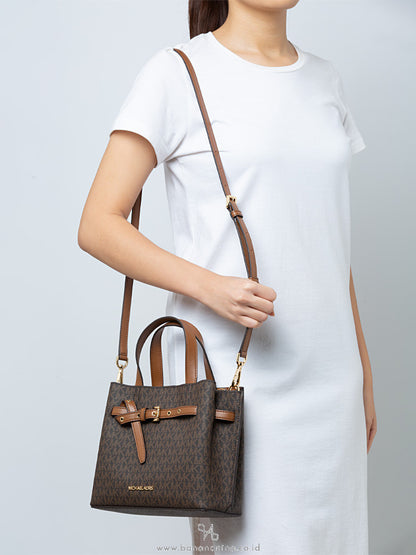 Michael Kors Emilia Small Signature Logo Satchel