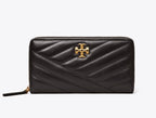 Tory burch Kira Chevron Zip Continental Wallet