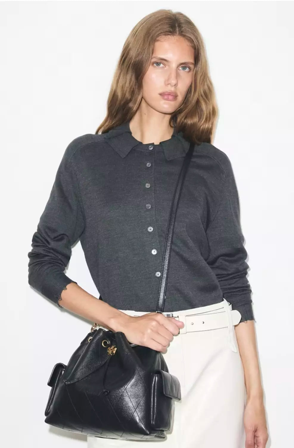 Tory Burch Charlie Quilted r Shoulder Bag
