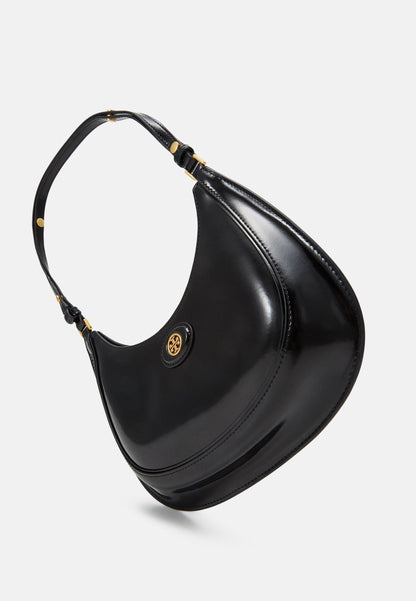 Tory Burch
Robinson Convertible Crescent Shoulder Bag in Patent Leather