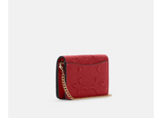 Coach Women's Burgundy and Gold Wallet-purses