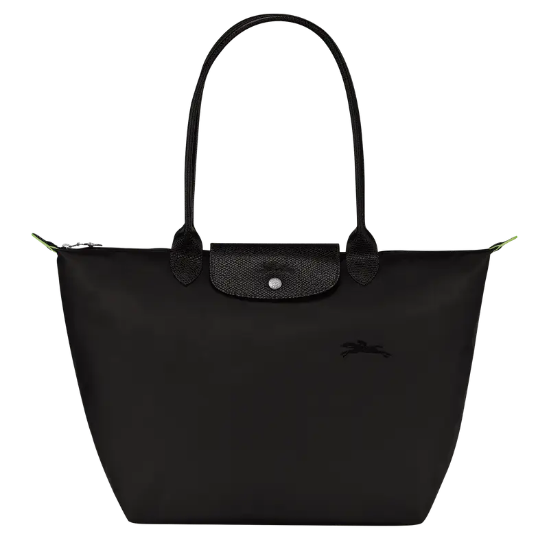 Longchamp Le Pliage Green Tote bag Black - Large