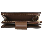 Coach Medium Corner Zip Wallet In Signature Canvas
