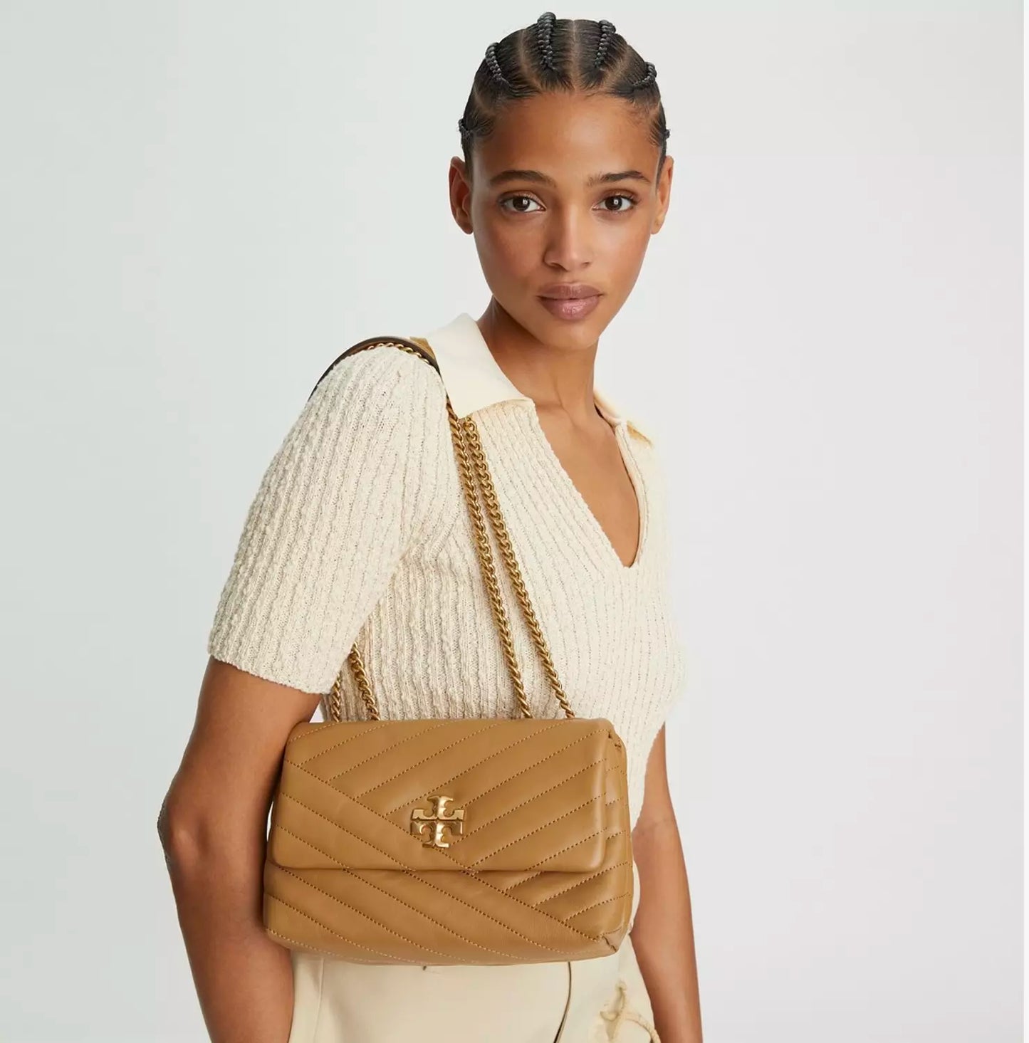 Tory Burch Kira Chevron Convertible Shoulder Bag