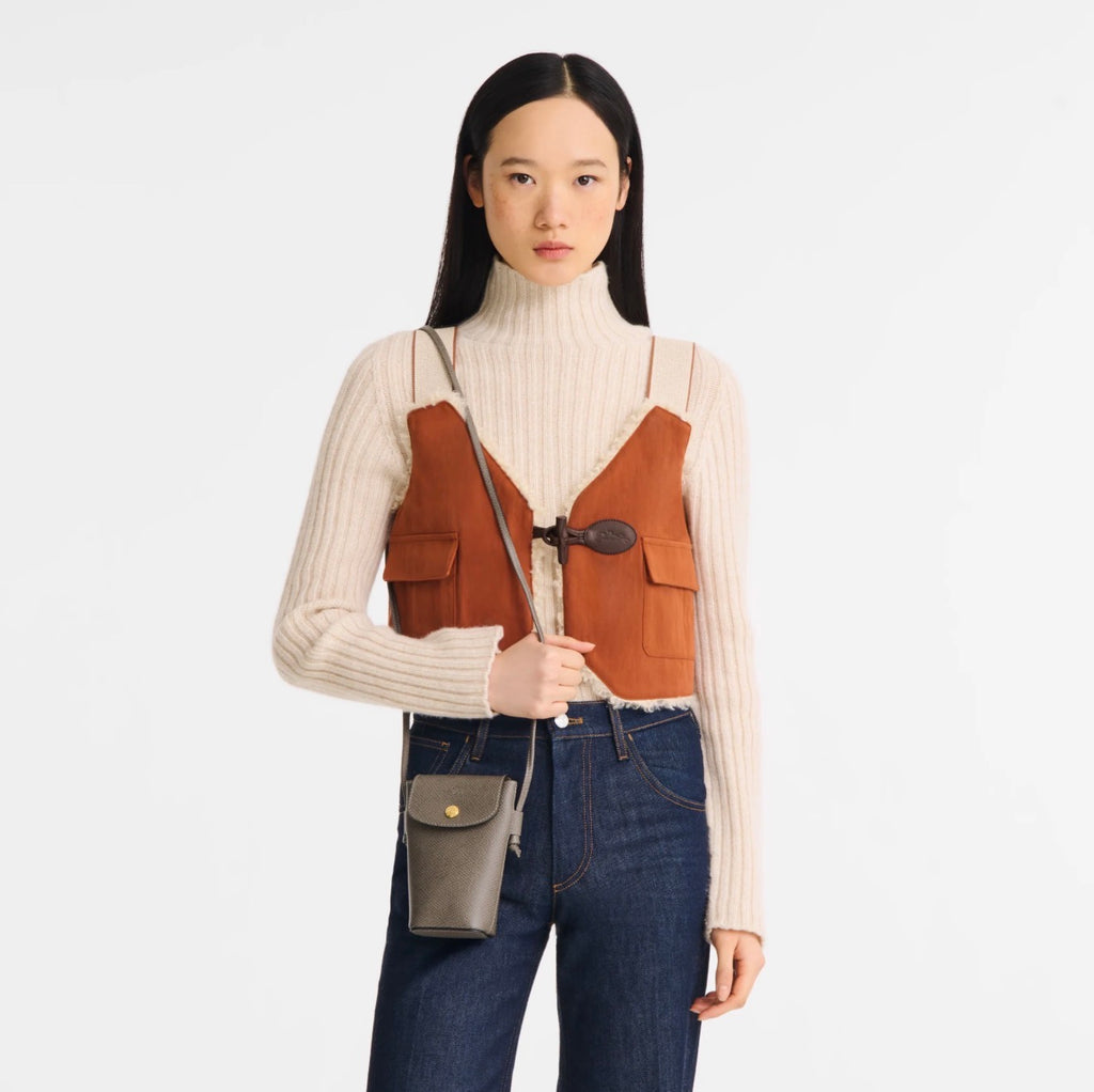 LongChamp Epure Phone Case With Leather Lace