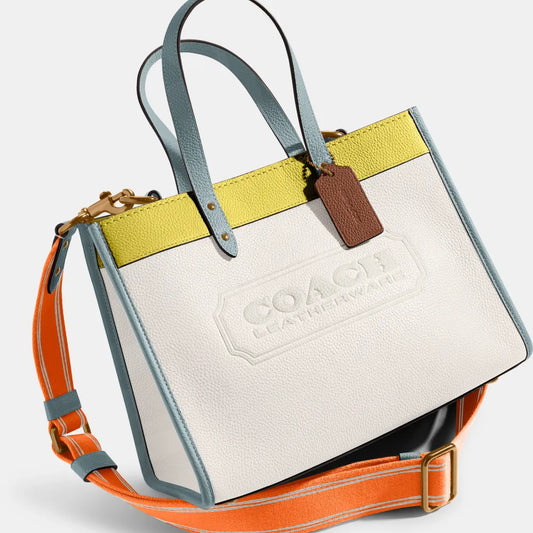 Coach Field Tote 30 In Colorblock With Coach Badge