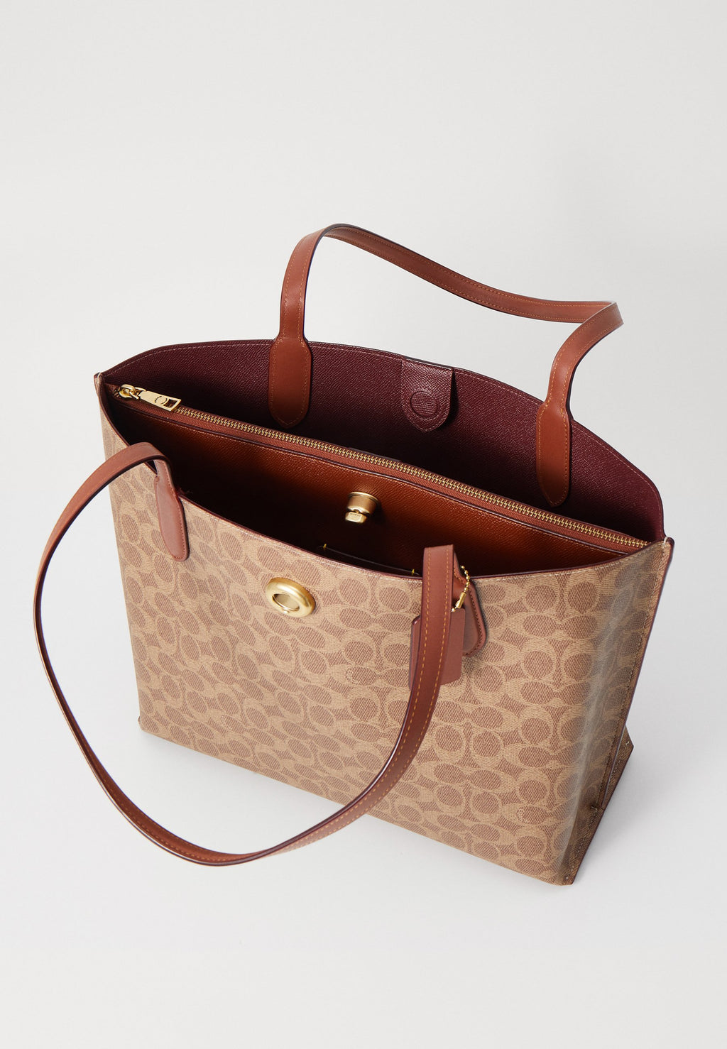 Coach Willow Tote Bag In Signature Canvas