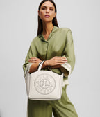 Karl Lagerfeld- K/Circle Perforated Small Tote Bag