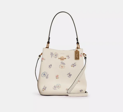 Coach Town Bucket Bag With Dandelion Floral Print