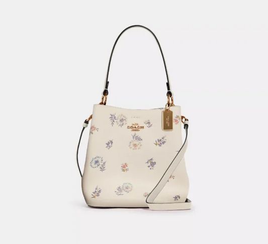 Coach Town Bucket Bag With Dandelion Floral Print