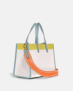 Coach Field Tote 30 In Colorblock With Coach Badge