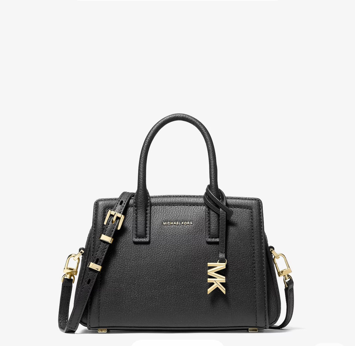 Michael Kors Laila Small Pebbled Leather Satchel