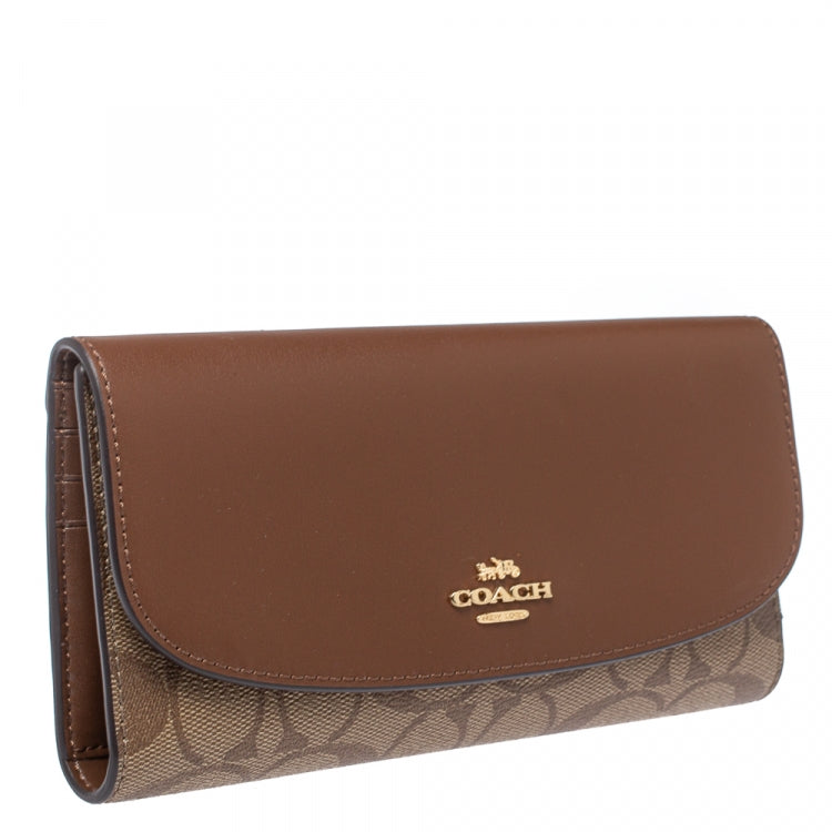 Coach Signature PVC Slim Envelope Wallet
